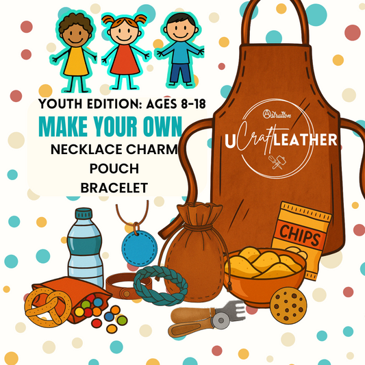 UCraftLeather Youth Edition – Leather Crafting Workshop (Ages 8–18)