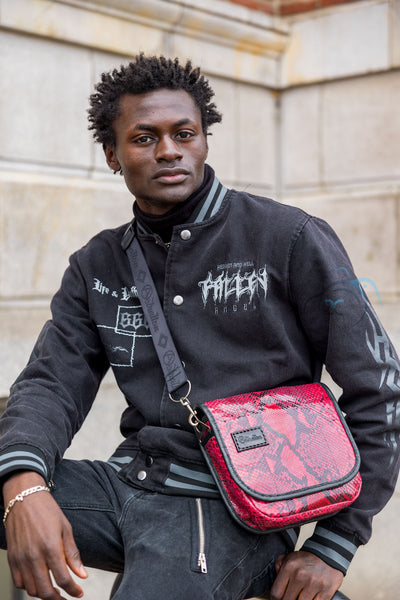 Red rum python Crossbody - Astratton