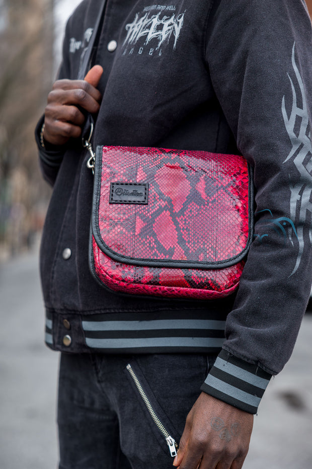 Red rum python Crossbody - Astratton